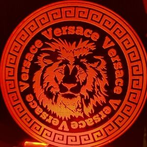 Lion Greek logo led lamp